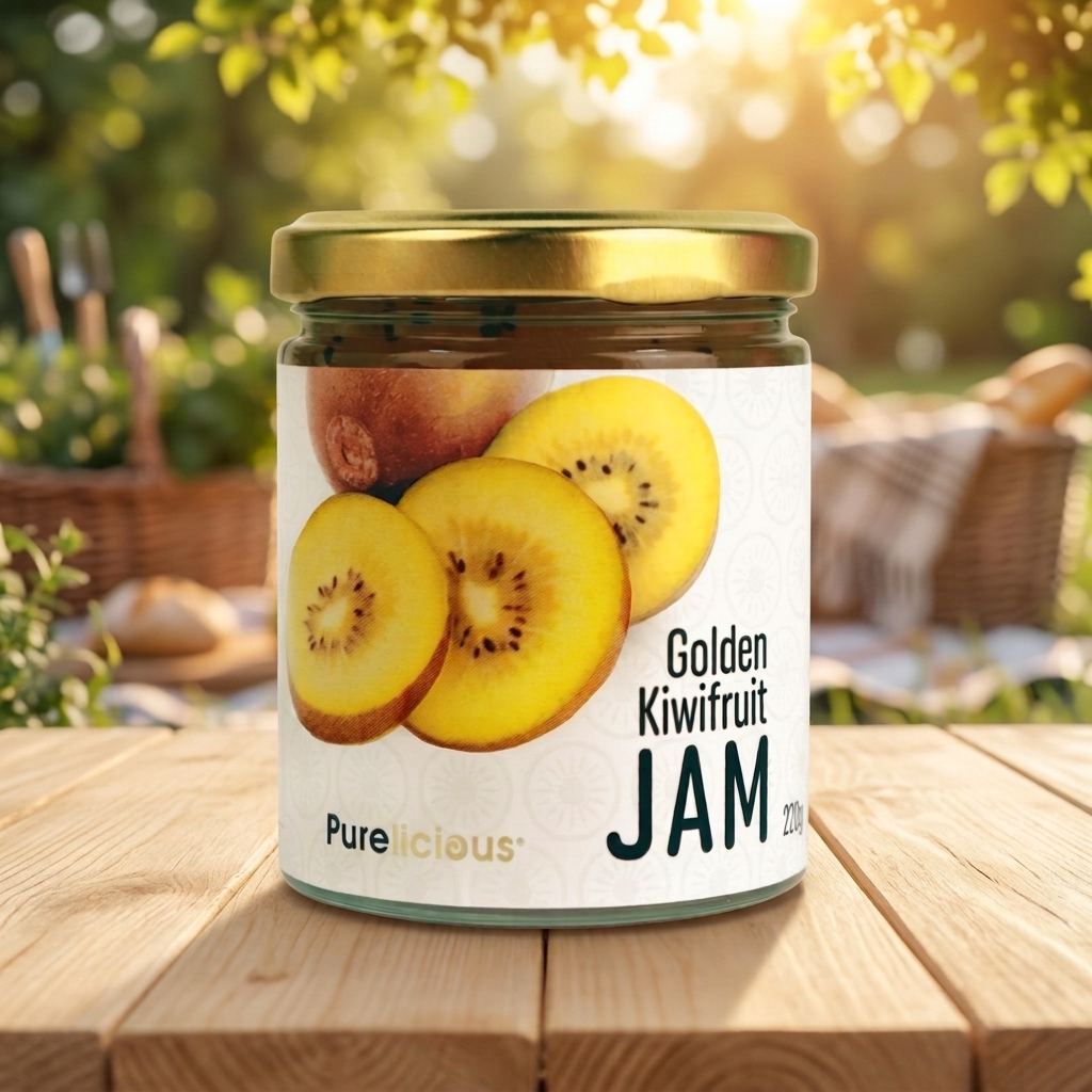 Purelicious Jam Golden Kiwifruit 220g