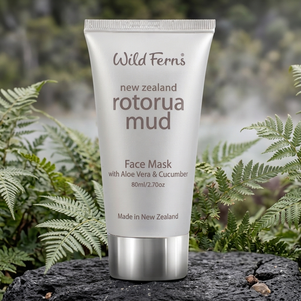 Rotorua Mud Face Mask with Aloe Vera and Cucumber, 80ml