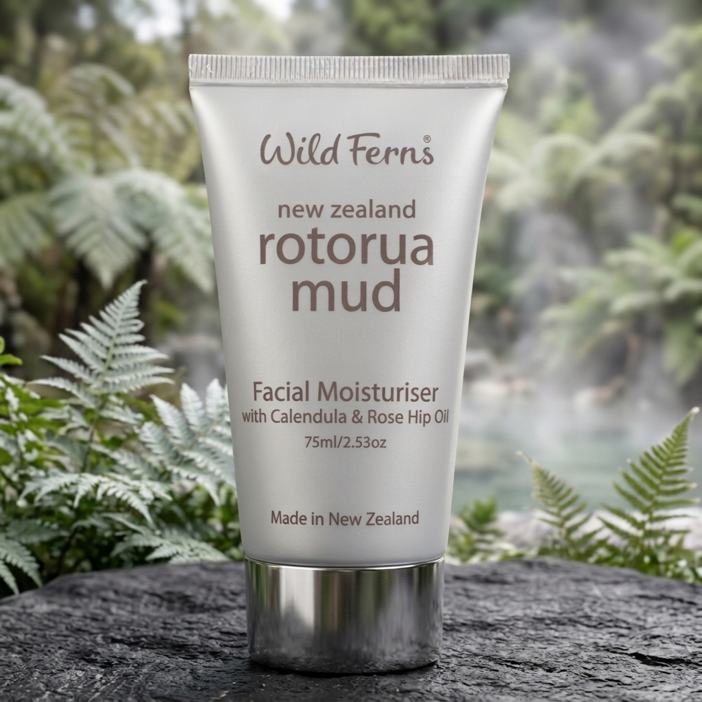 Rotorua Mud Facial Moisturiser with Calendula and Rose Hip Oil, 75 ml