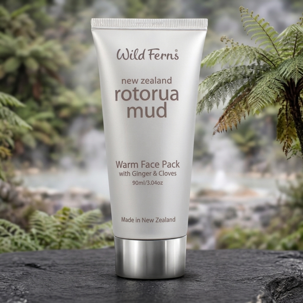 Rotorua Mud Warm Face Pack with Ginger & Cloves, 90ml