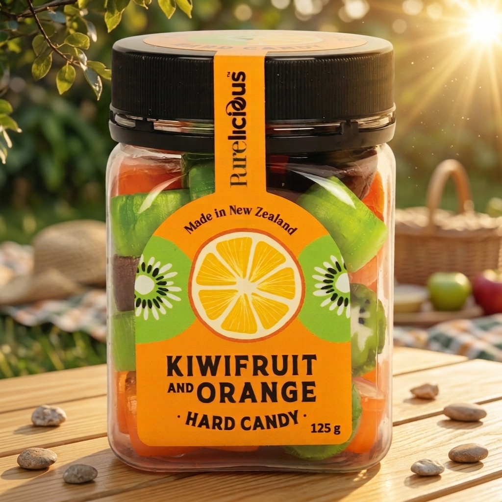 Sweets Jar Kiwifruit & Orange 125g